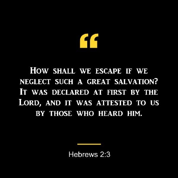Hebrews 2:3