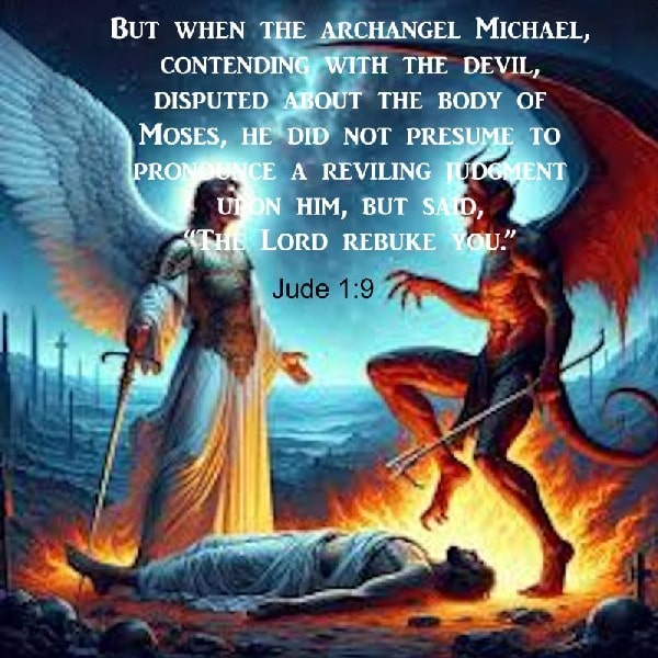 Jude 1:9 continue