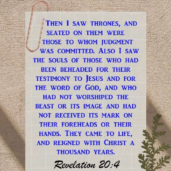 Revelation 20:4
